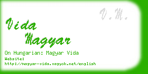 vida magyar business card
